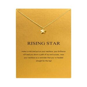 Rising Star Charm Adjustable Gold Meaningful Necklace